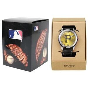Pittsburgh Pirates Watch Men's Gambit Style Jewelry Wrist Band Black New Team